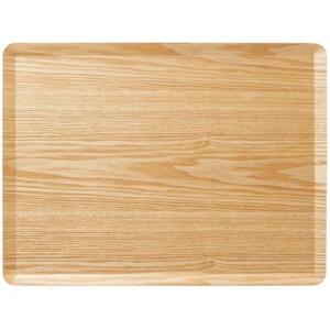 Asahi Koyo Tray Wooden Rectangular Natural L 40×30cm Non-Slip Finish Stylish Serving Tray NC22-03 1 Piece