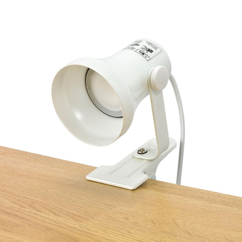 ELPA LED Clip Light LED Light for Study Desk Indirect Lighting Daylight Color Equivalent Pearl White SPOT-L101D(PW)