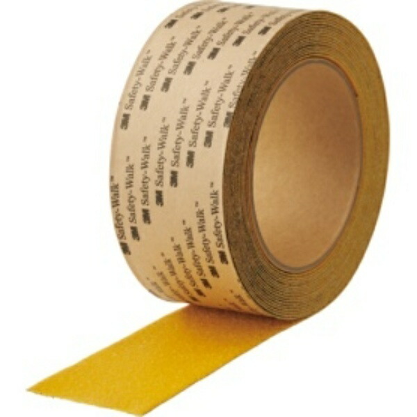 3M Anti-Slip Tape Fall Prevention Flat Surfaces Textured Surfaces Indoor/Outdoor Safety Walk Type A Yellow Width 50mm x 5m A YEL 50X5