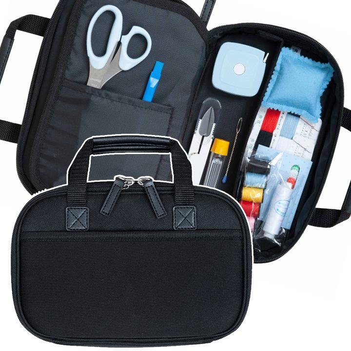 Misasa Sewing Set Open Zipper Bag Black No.638-7