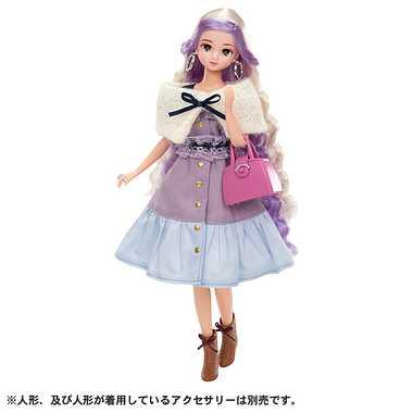 『TAKARA TOMY Licca-chan Dress #Licca #ChillCafeTime Wear』 Dress-up Doll Pretend Play Toy For Ages 3 and Up Meets Toy Safety Standards ST Mark