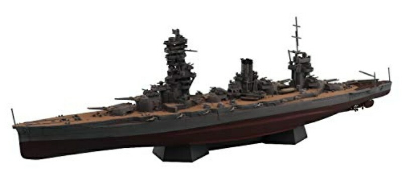 Aoshima Cultural Textbook Co., Ltd. 1/700 Ship Series Imperial Japanese Navy Battleship Fusō 1944 with Metal Barrels Plastic Model Kit