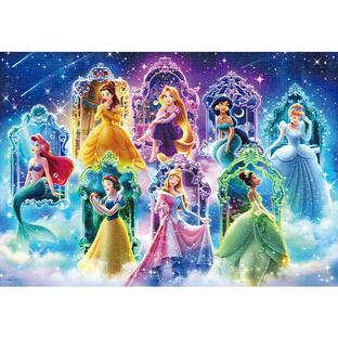 Tenyo 1000-Piece Glow-in-the-Dark Jigsaw Puzzle Disney Disney Princess Believing in Dreams (51x73.5cm) D-1000-891 Includes Glue, Spatula, and Service Card