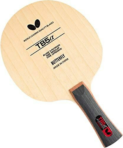 Butterfly Table Tennis Racket Beginner Model TB5 Alpha Shakehand Attacking 5-Ply Flare 37001