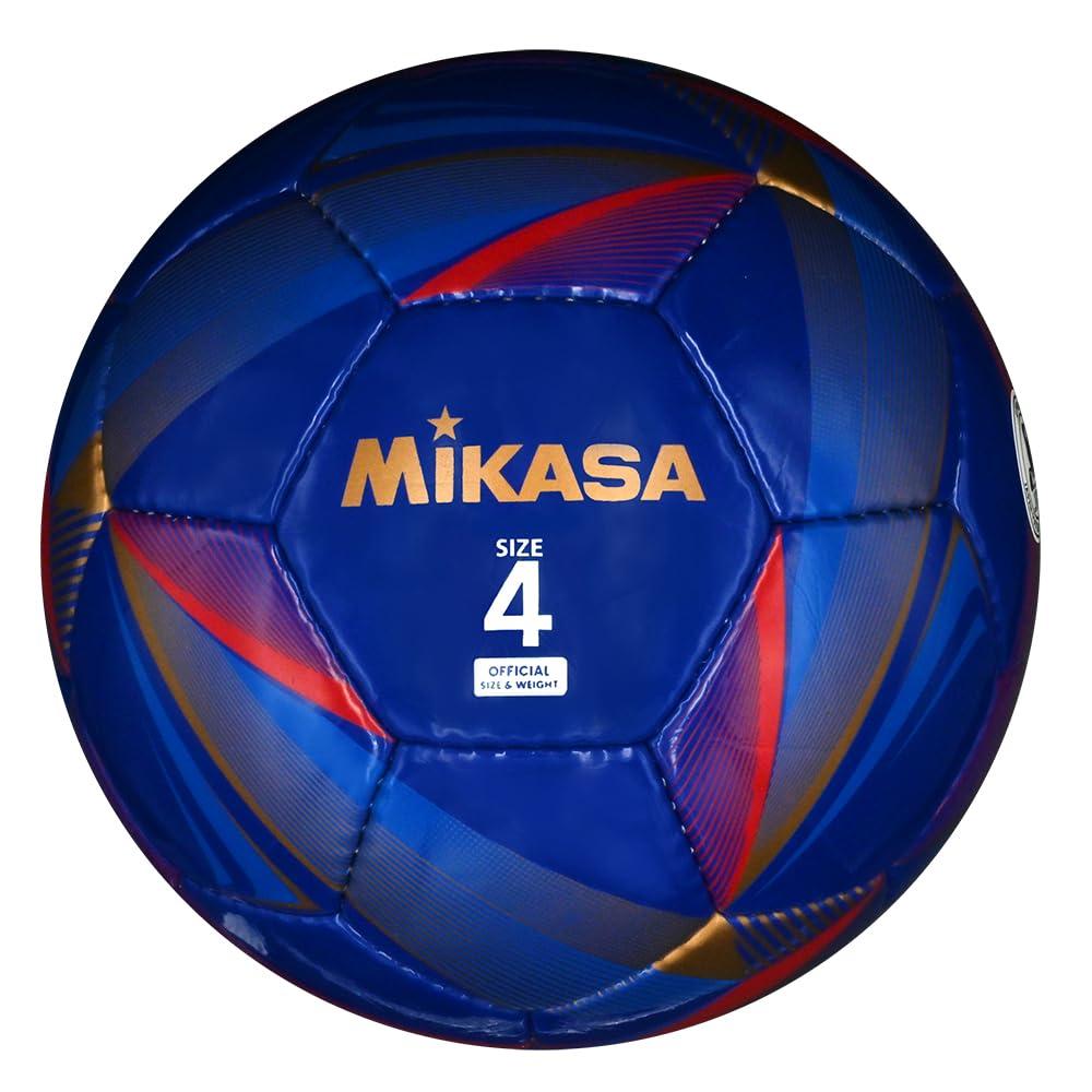 MIKASA Soccer Ball Size 4 Japan Football Association Certified Ball (For Elementary School Students) Hand-Stitched Navy FT428D-NB Recommended Inflation Pressure: 0.610~0.810 kgf/cm²