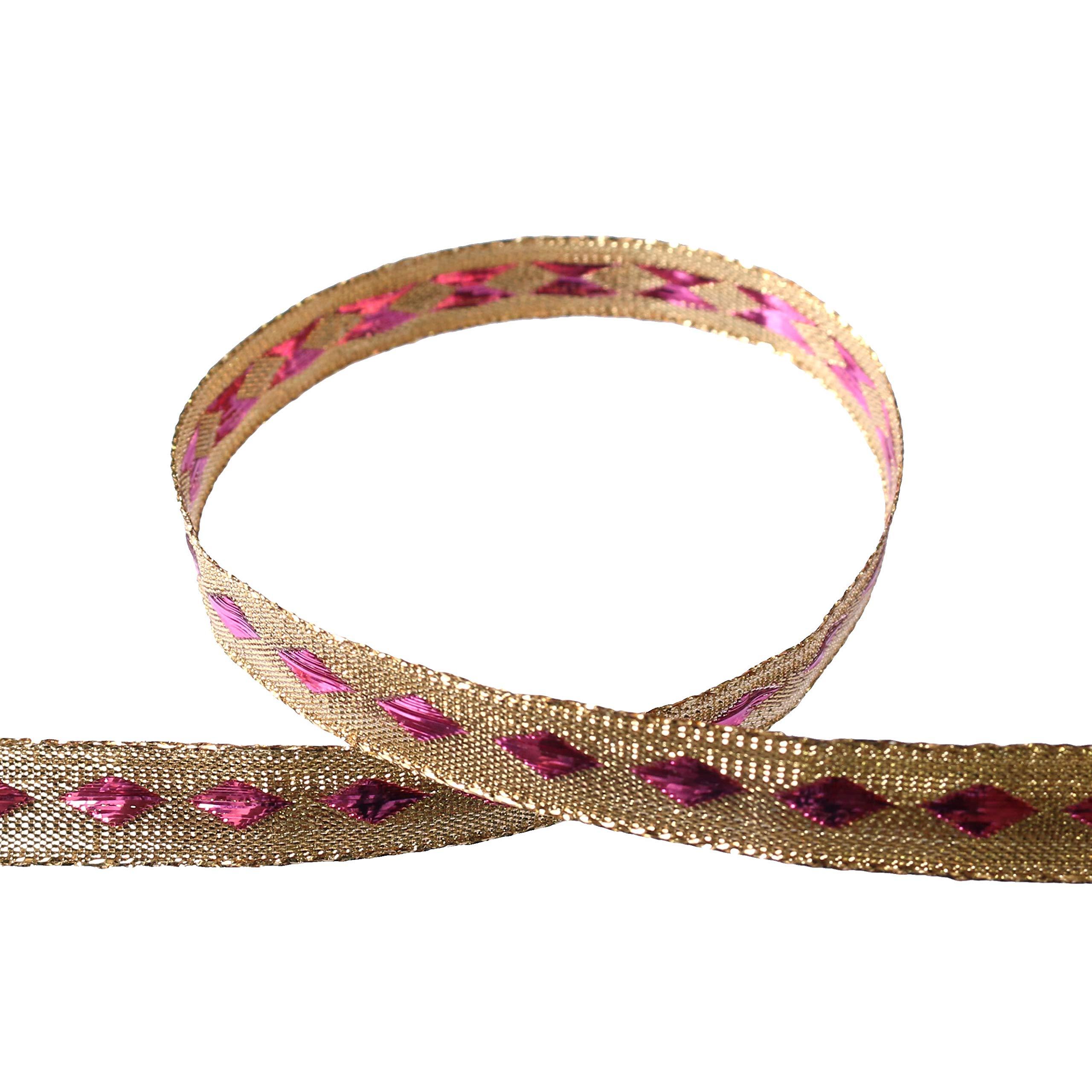 Blanc de Core Ribbon Diamond Metallic No.3810-52 9mm × 30m