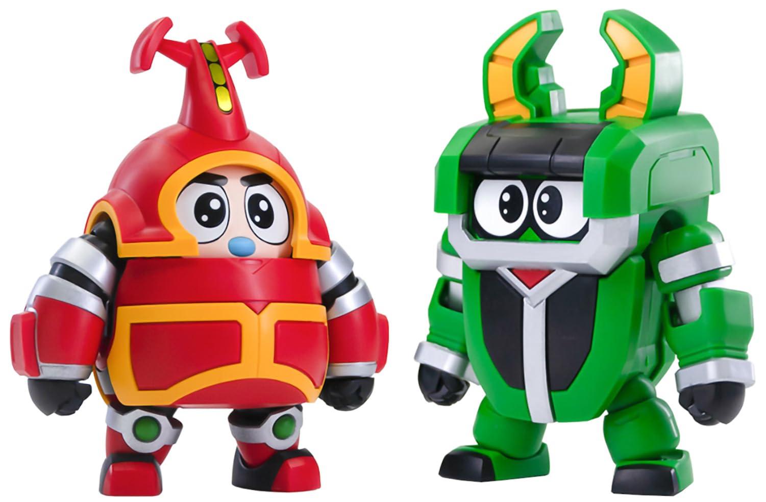 Wave Tachibana Neko Kogyo QOSMOS Series Bee Robo Kabutack Kabutack & Kwaziro Set Non-Scale Approx. 10cm Tall Pre-colored Plastic Model Assembly Kit KM-141 (Robot)