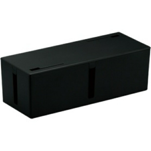 BUFFALO Cable Box Power Strip & Cable Organizer L Size Black BSTB01LBK