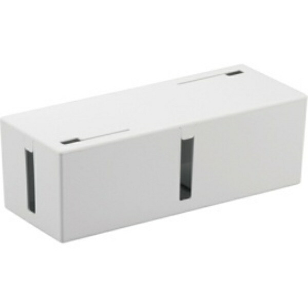 BUFFALO Cable Box Power Strip & Cable Organizer L Size White BSTB01LWH