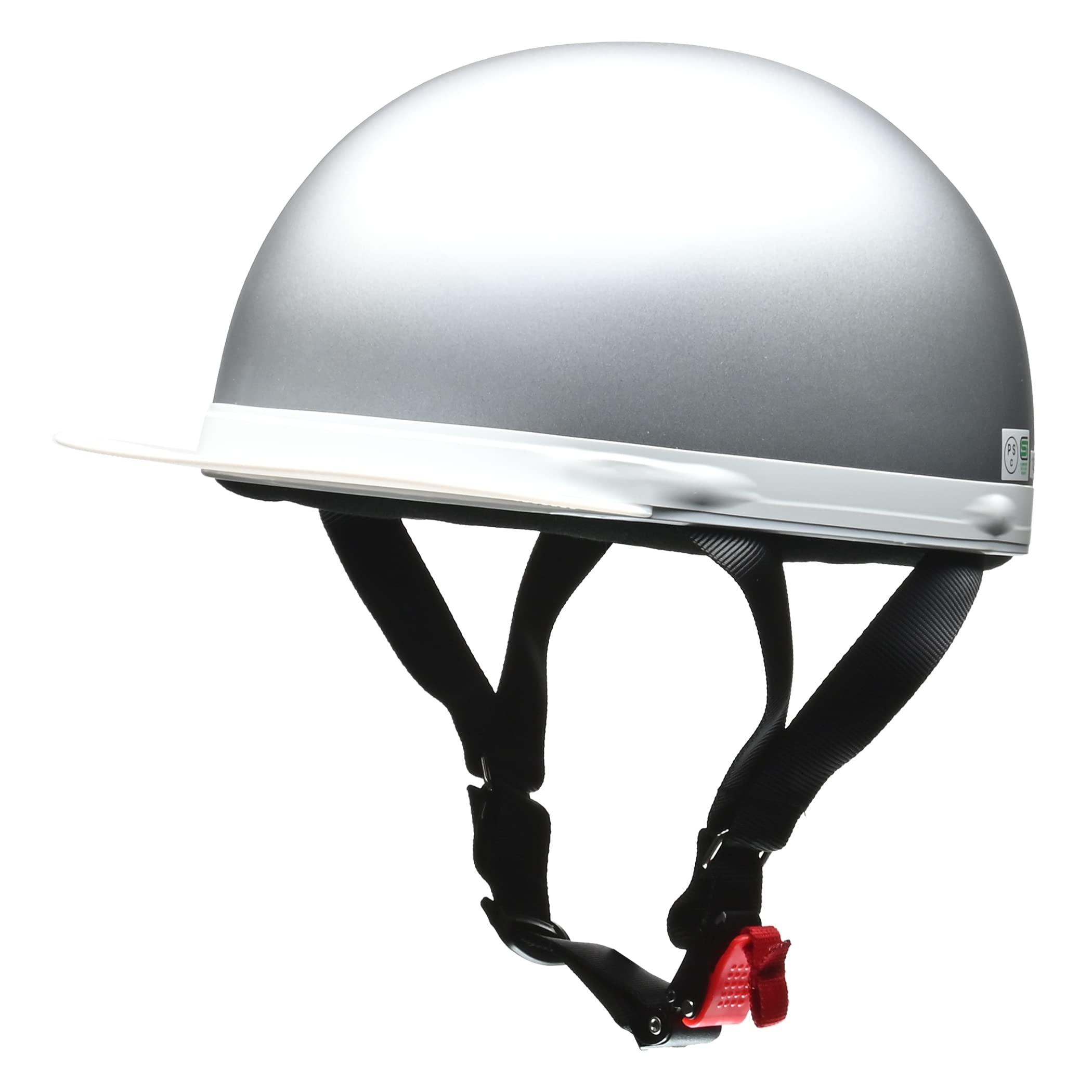 LEAD Motorcycle Helmet Half CROSS Silver LL Size CR-741