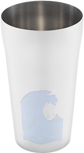 Yokoyama Tsubame Craftsmanship Thermos Stainless Steel Tumbler 420ml Wave and Fuji EJK-402