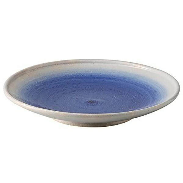 Saikai Pottery Hasami Ware Rizaemon Kiln Plate Dish Large Plate 8 Sun Plate Approx. 25cm Blue Someblu Made in Japan
