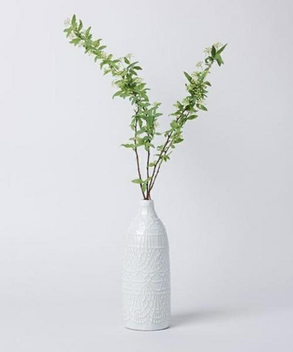West Sea Pottery Bozan-yaki Essence Doily Vase-M 46268 Single-Stem Vase (M) Φ7.5×19cm
