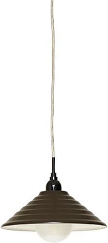 YAZAWA Pendant Light 1-Light E26 Bulb Not Included Brown PDX10017BR