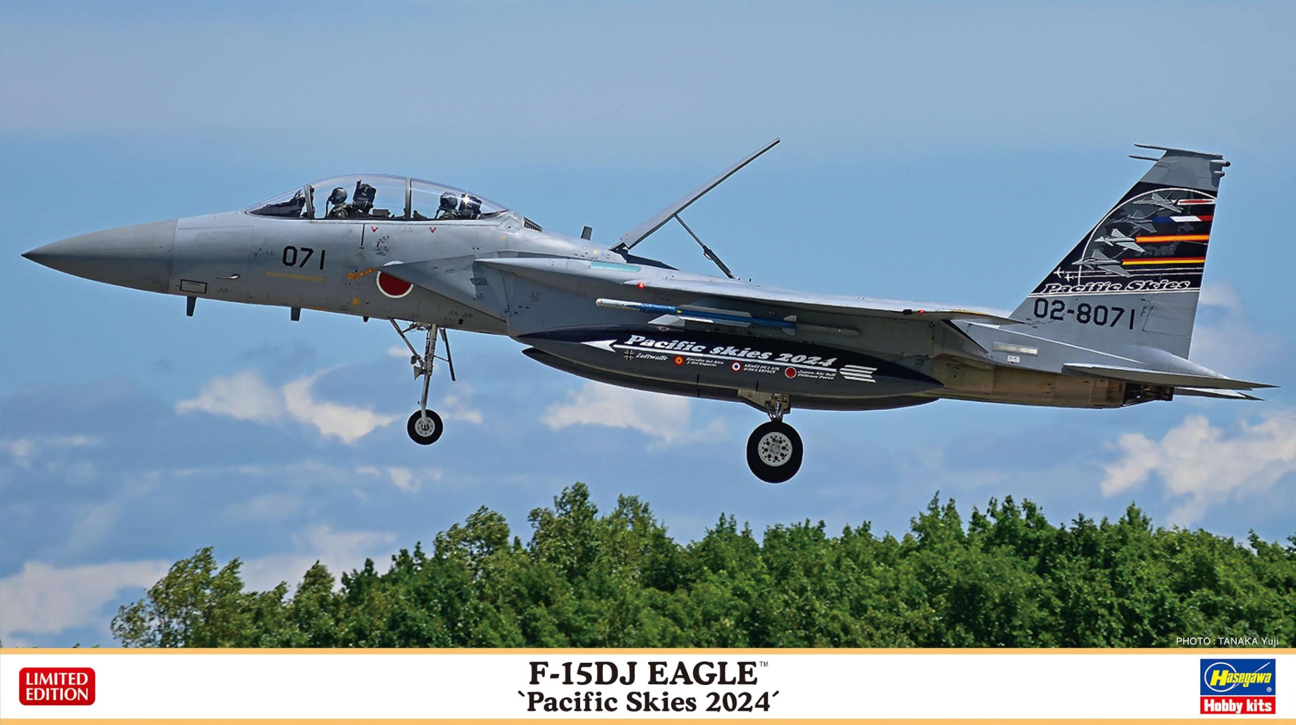 Hasegawa 1/72 Japan Air Self-Defense Force F-15DJ Eagle Pacific Skies 2024 Plastic Model Kit 02484 (Airplane)