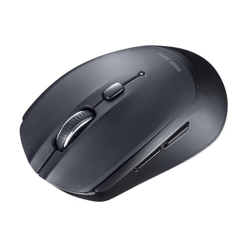 Sanwa Supply Bluetooth Blue LED Mouse (5-Button, Black) MA-BB509BK
