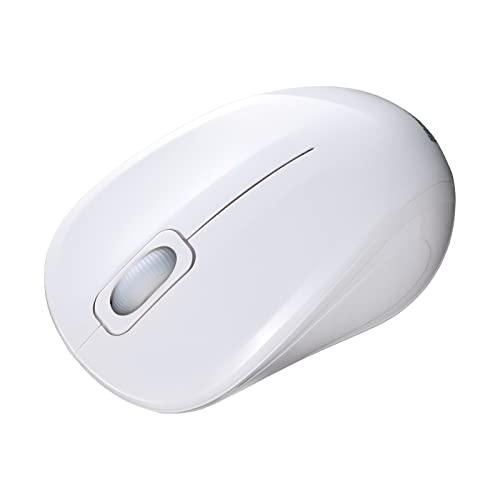 Sanwa Supply Antibacterial & Quiet Bluetooth Blue LED Mouse (White) MA-BBSK315W