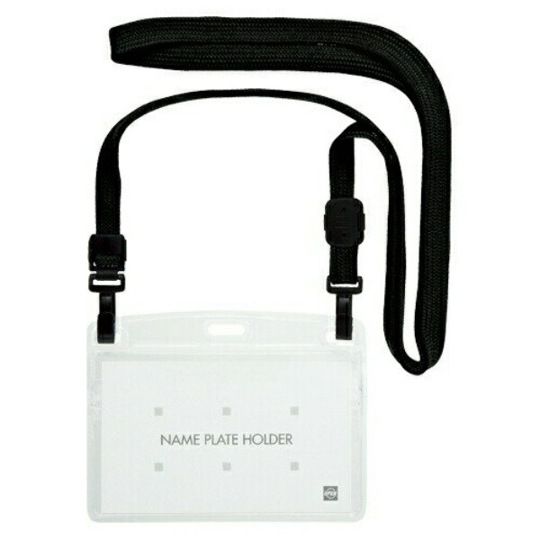 Open Industry Hanging Name Tag Anti-Reversal 10-Pack Black NL-1-BK