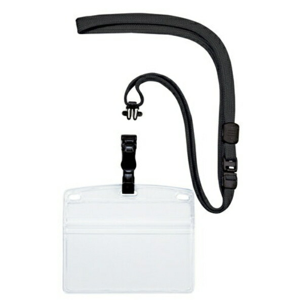 Open Industry Hanging Name Tag Nameplate Name Tag Card Holder Detachable 10-Pack Zipper Soft Case Black NL-6-BK