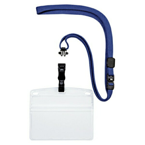 Open Industry Hanging Name Tag Nameplate Name Tag Card Holder Detachable 10-Pack Zipper Soft Case Blue NL-6-BU