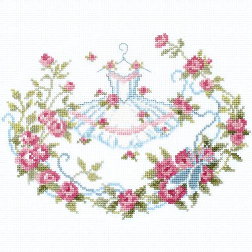 Olimpas Silk Onoe Megumi Embroidery Kit Flower Symphony Rose & Tutu 7432