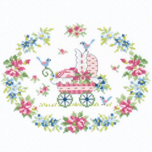 Olimpas Silk Onoe Megumi Embroidery Kit Flower Symphony Rosette & Baby Car 7433