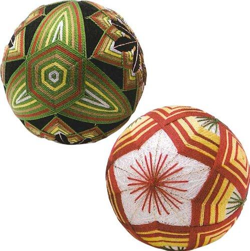 Olimpas Silk Original Handmade Ball Kit Series TM-4 Three-winged Tortoise Shell Pattern with Linked Rings and Plum Blossoms