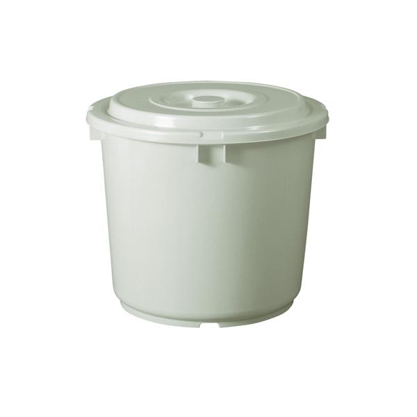 TONBO Shinki Gosei Pickling Container with Lid and Press Lid, Model 60, Gray, Diameter 52.5 × Height 44.5 cm, Made in Japan