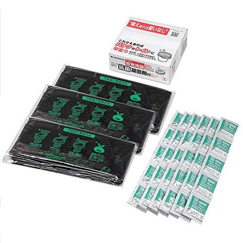 Sanko Emergency Disaster Toilet Travel Camping Stockpile Portable Disaster Preparedness Made in Japan Antibacterial Deodorizing Replacement Long-Term Storage RB-04