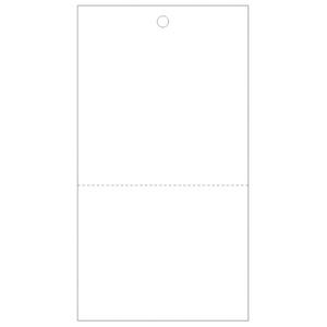Sasagawa Taka Brand Tag Label 18-1506 Perforated White Plain No Thread 500 Sheets H70×W38mm