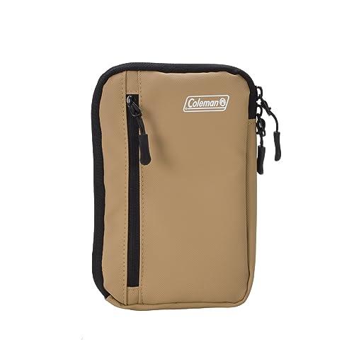 Etsumi & Coleman Collaboration Model Smart Pouch Sand Smart Shoulder Pouch with Shoulder Strap Included Compatible with iPhone, Galaxy, Google Pixel, Xperia, etc. Universal Smartphone Case VCO-8774
