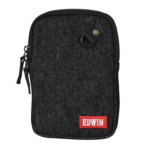 Etsumi Pouch EDWIN Edwin Denim Shoulder Pouch Rope Strap Black VE-3575