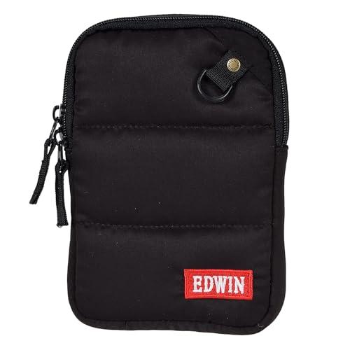 Etsumi Pouch EDWIN Quilted Shoulder Pouch Rope Strap Black VE-3577