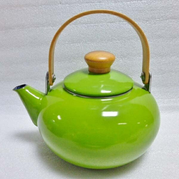 Maekawa Metal Masu Enamel Kettle 2L Green