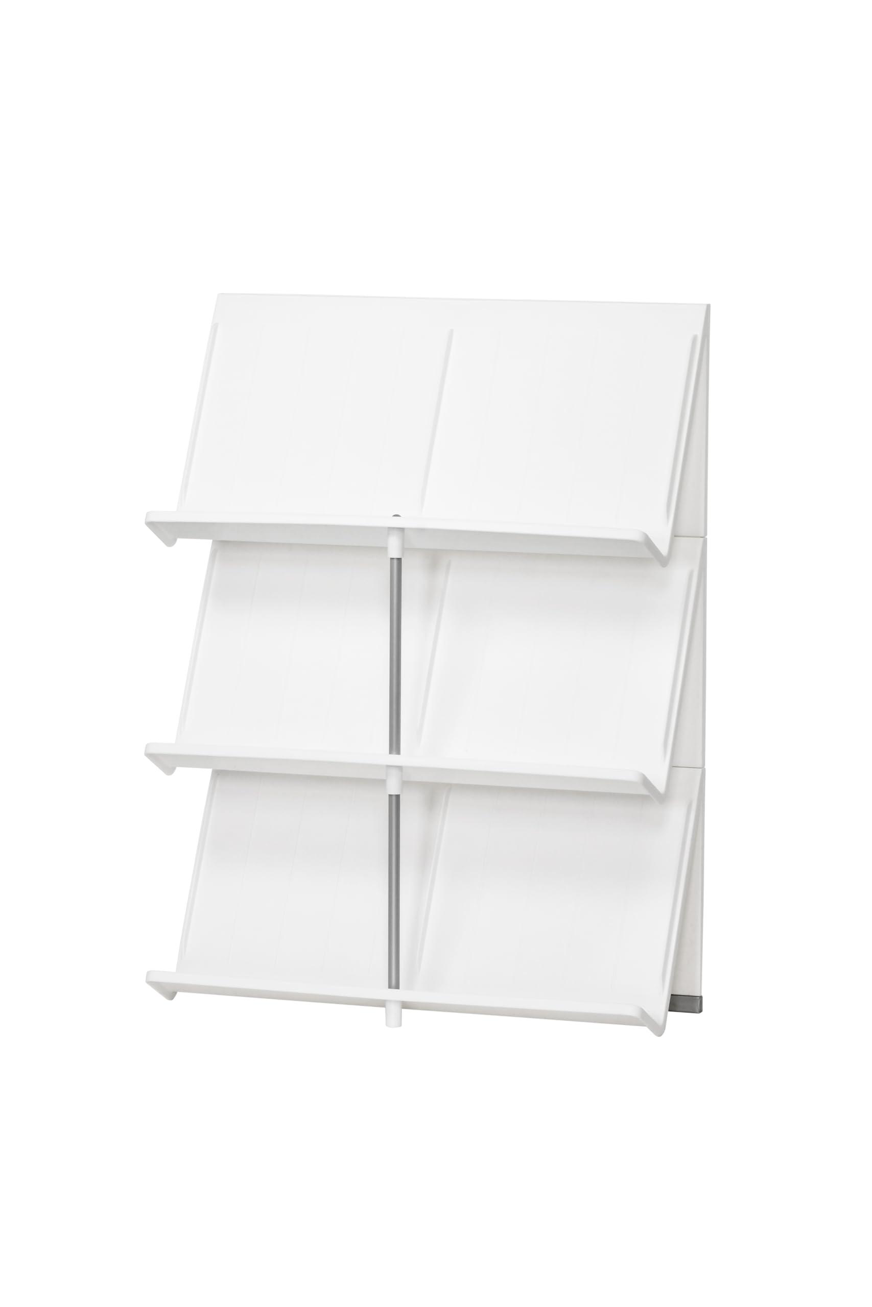 Like-It Shoe Storage Quickly grab and go 3-Tier Shoe Rack Everyday shoes, sandals Slim depth design Approx. W45 x D17.5 x H60.5cm White Made in Japan Contains over 30% recycled plastic Stores shoe care items Deodorizing spray
