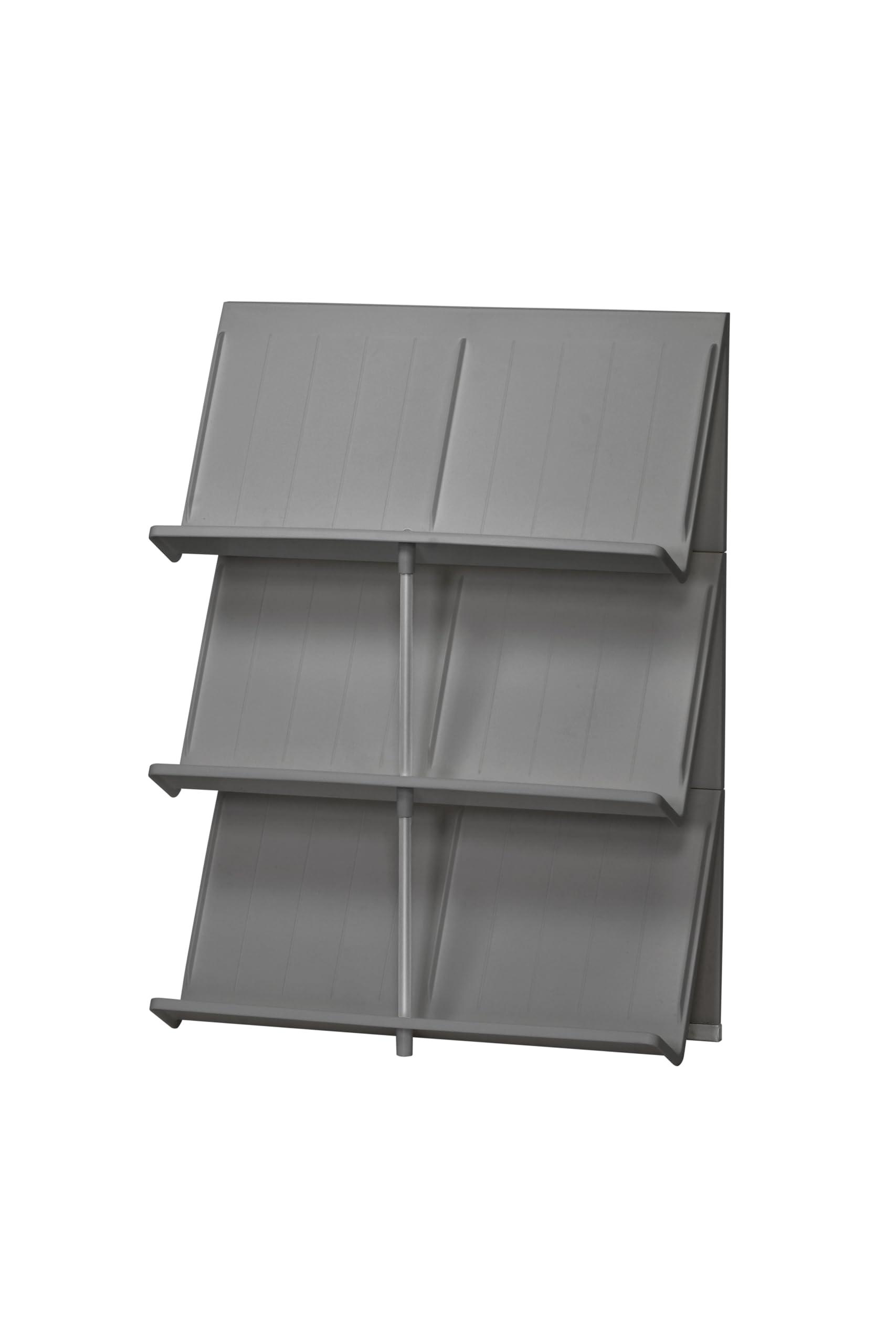 Like-It Shoe Storage Quickly grab and go out 3-Tier Shoe Rack Everyday shoes, sandals Slim depth design Approx. W45 x D17.5 x H60.5cm Gray Made in Japan Contains over 30% recycled plastic Stores shoe care items Deodorizing spray