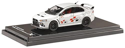 HobbyJAPAN 1/64 Mitsubishi Lancer Evolution X Rally Art White Pearl