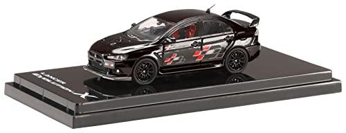 HobbyJAPAN 1/64 Mitsubishi Lancer Evolution X Rally Art Phantom Black Pearl