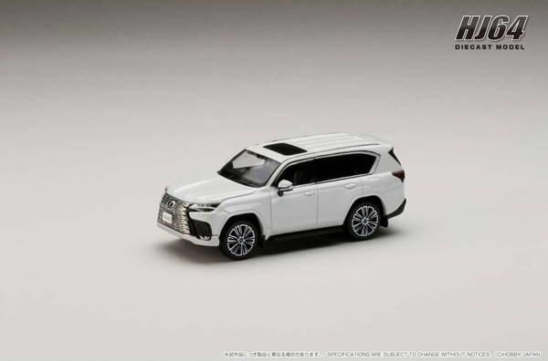 HJ64 1/64 Lexus LX600 Sonic Quartz Completed Model