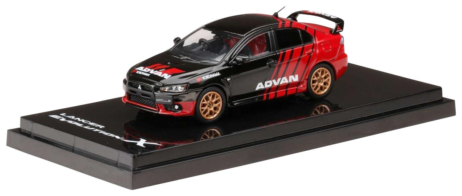 HJ64 1/64 Mitsubishi Lancer Evolution X Yokohama Advan Color Ready-to-Run