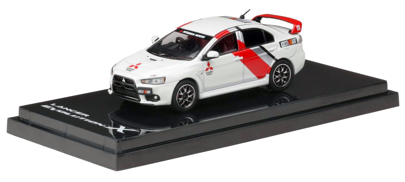 HJ64 1/64 Mitsubishi Lancer Evolution X RALLIART Color (White) Ready-to-Run