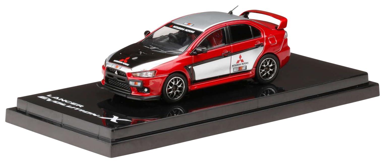 HJ64 1/64 Mitsubishi Lancer Evolution X RALLIART Color (Red) Ready-to-Run