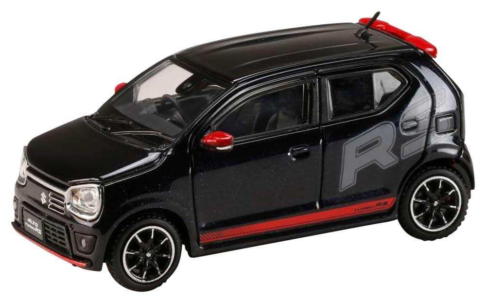 Hobby Japan HJ64 1/64 Suzuki Alto Turbo RS (HA36S) RS Decal Tune Bluish Black Pearl 3 Completed Model