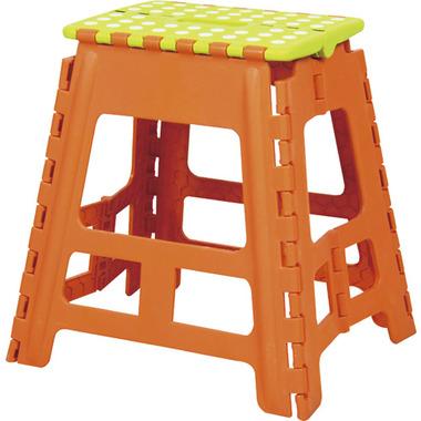 AZUMAYA Cluster Stool Folding Step Stool L Size Orange BLC-312OR
