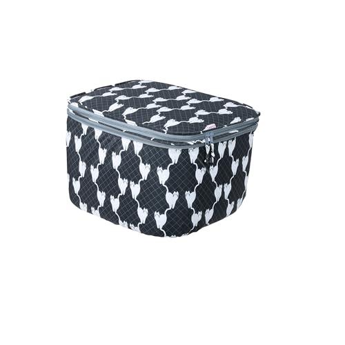 Two-Tier Front Basket Cover with Cat Pattern