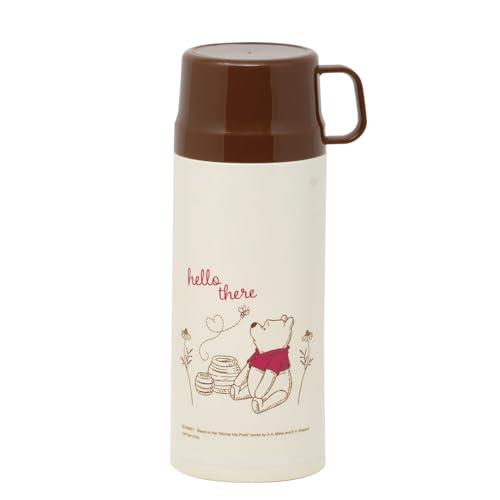 Captain Stag Disney Outdoor Water Bottle Double Stainless Steel Bottle Vacuum Insulated Heat Retention & Cold Retention 600ml Winnie the Pooh/Hello MA-2337