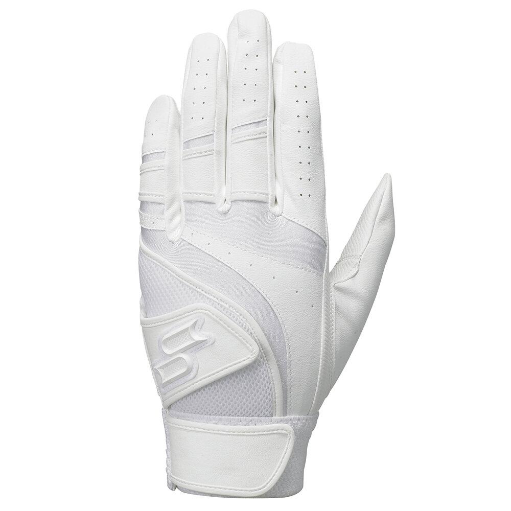 SSK Baseball Batting Gloves High School Baseball Compliant Both Hands EBG3005W White S