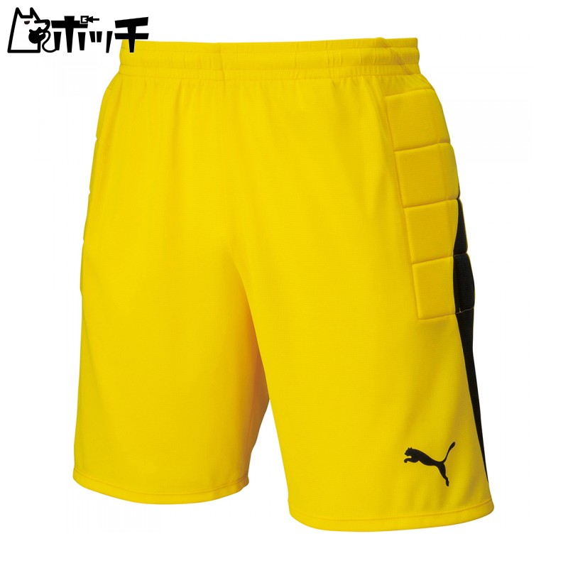 [PUMA] Soccer Moisture-Wicking Quick-Dry Shorts with Pad 729968 Boys' Fall/Winter 2024 Color Cyber Yellow (03) Size 140