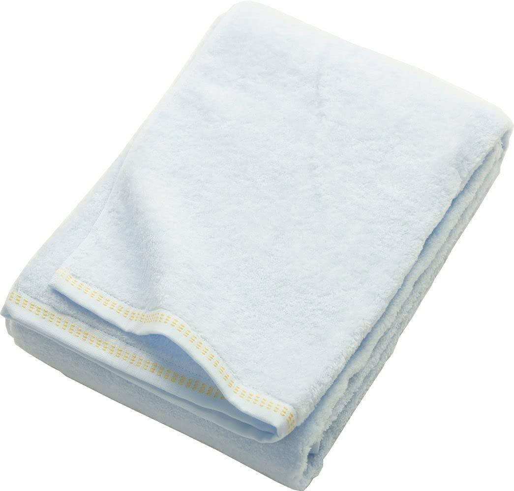 Kusubashi Mon Ori Imabari Towel presso Wata Hime Bath Towel Blue 1-62008-11-B 68×130cm