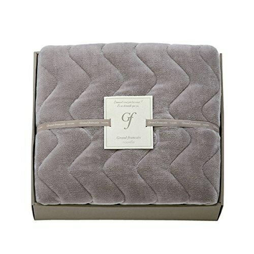 Grand France Nouvelle Moisture-Absorbing Heat-Generating Cotton-Filled High Soft Touch Mattress Pad Violet Gray GFN8057